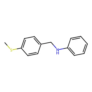 N-[4-(methylsulfanyl)benzyl]-N-phenylamine structure