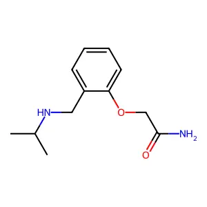 2-{2-[(Propan-2-ylamino)methyl]phenoxy}acetamide structure
