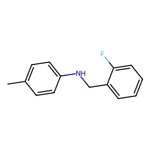 N-(2-fluorobenzyl)-4-methylaniline structure
