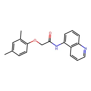 2-(2,4-dimethylphenoxy)-N-quinolin-5-ylacetamide structure