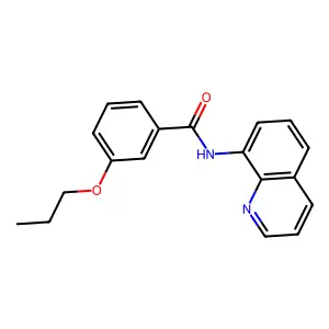 3-propoxy-N-quinolin-8-ylbenzamide structure