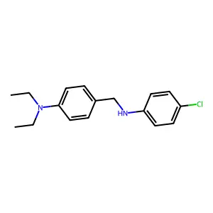 4-[(4-chloroanilino)methyl]-N,N-diethylaniline structure