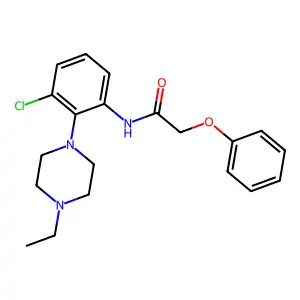 N-[3-chloro-2-(4-ethylpiperazin-1-yl)phenyl]-2-phenoxyacetamide structure