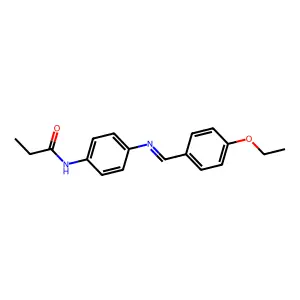 N-{4-[(4-ethoxybenzylidene)amino]phenyl}propanamide structure