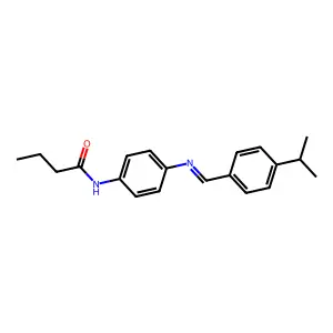 N-{4-[(4-isopropylbenzylidene)amino]phenyl}butanamide structure