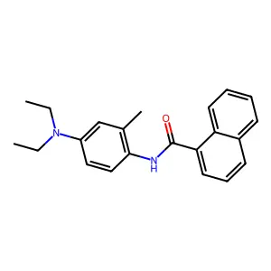 N-[4-(二乙氨基)-2-甲基苯基]-1-萘甲酰胺 structure