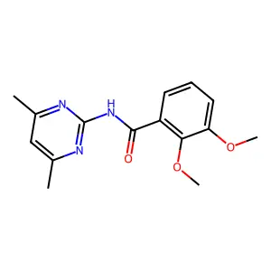 N-(4,6-dimethyl-2-pyrimidinyl)-2,3-dimethoxybenzamide structure