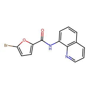 5-bromo-N-(quinolin-8-yl)furan-2-carboxamide structure