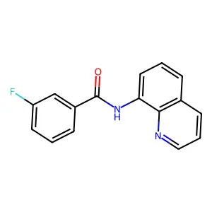 3-fluoro-N-(quinolin-8-yl)benzamide structure