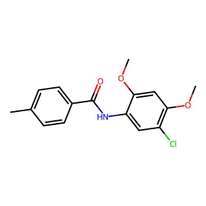 N-(5-Chloro-2,4-dimethoxyphenyl)-4-methylbenzamide structure