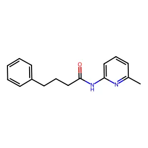 N-(6-methylpyridin-2-yl)-4-phenylbutanamide structure