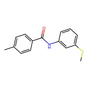 4-methyl-N-(3-methylsulfanylphenyl)benzamide structure