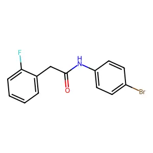 N-(4-bromophenyl)-2-(2-fluorophenyl)acetamide structure