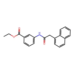 Ethyl 3-[(naphthalen-1-ylacetyl)amino]benzoate structure