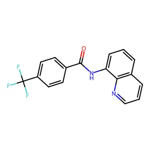 N-(8-quinolinyl)-4-(trifluoromethyl)benzamide structure