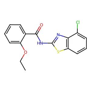 N-(4-chloro-1,3-benzothiazol-2-yl)-2-ethoxybenzamide structure