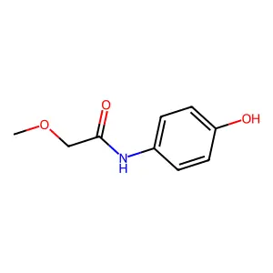 N-(4-hydroxyphenyl)-2-methoxyacetamide structure