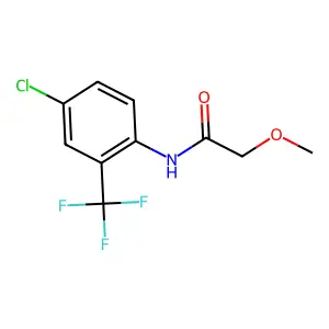 N-[4-chloro-2-(trifluoromethyl)phenyl]-2-methoxyacetamide structure