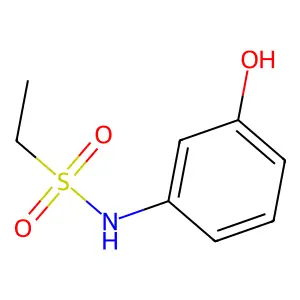 N-(3-hydroxyphenyl)ethane-1-sulfonamide structure
