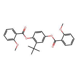 2-Tert-butyl-4-[(2-methoxybenzoyl)oxy]phenyl2-methoxybenzoate structure