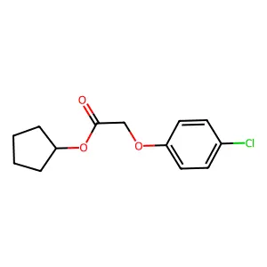 Cyclopentyl(4-chlorophenoxy)acetate structure