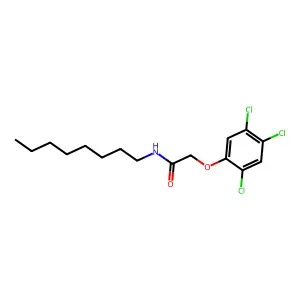 N-octyl-2-(2,4,5-trichlorophenoxy)acetamide structure