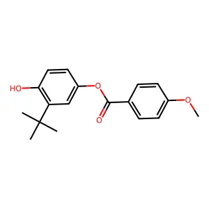 3-Tert-butyl-4-hydroxyphenyl 4-methoxybenzoate structure