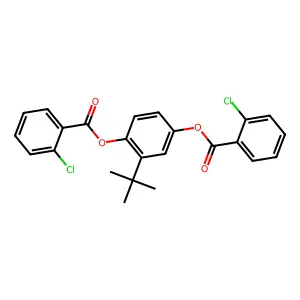 2-Tert-butyl-4-[(2-chlorobenzoyl)oxy]phenyl 2-chlorobenzoate structure