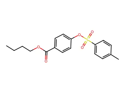 Butyl 4-[(4-methylbenzenesulfonyl)oxy]benzoate structure