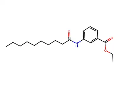 Ethyl 3-(decanoylamino)benzoate structure