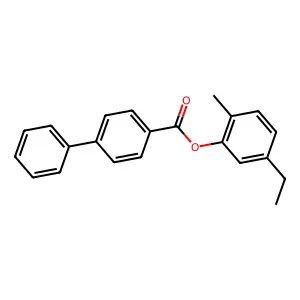 5-Ethyl-2-methylphenyl [1,1'-biphenyl]-4-carboxylate structure