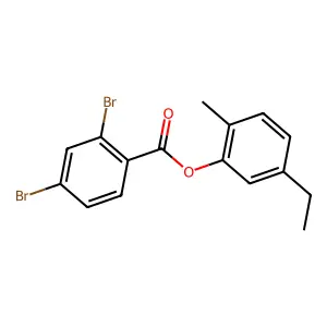 5-Ethyl-2-methylphenyl2,4-dibromobenzoate structure