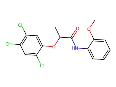 N-(2-methoxyphenyl)-2-(2,4,5-trichlorophenoxy)propanamide structure