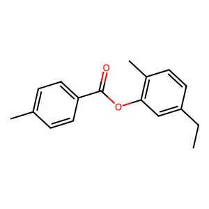 5-Ethyl-2-methylphenyl 4-methylbenzoate structure