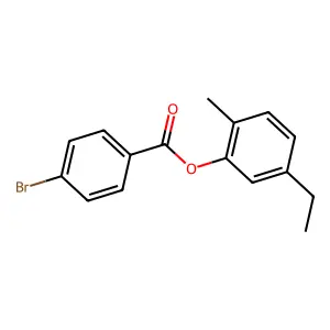 (5-Ethyl-2-methylphenyl) 4-bromobenzoate structure