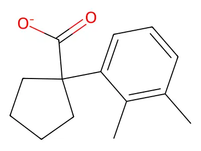 2,3-Dimethylphenylcyclopentanecarboxylate structure