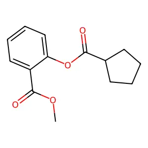 Methyl2-[(cyclopentylcarbonyl)oxy]benzoate structure