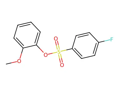 (2-Methoxyphenyl) 4-fluorobenzenesulfonate structure