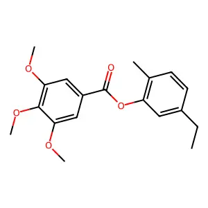 (5-Ethyl-2-methylphenyl) 3,4,5-trimethoxybenzoate structure