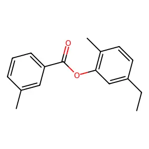 5-Ethyl-2-methylphenyl 3-methylbenzoate structure