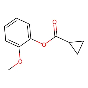 2-Methoxyphenyl cyclopropanecarboxylate structure
