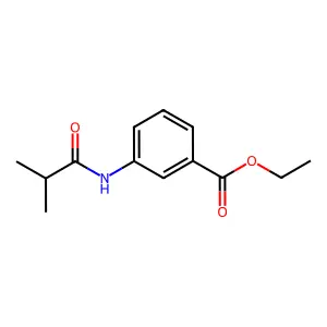 Ethyl 3-(isobutyrylamino)benzoate structure