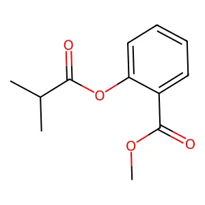 Methyl 2-(isobutyryloxy)benzoate structure
