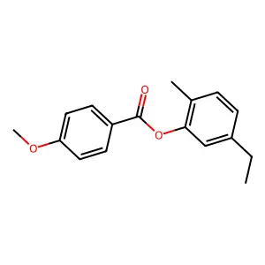 5-Ethyl-2-methylphenyl 4-methoxybenzoate structure