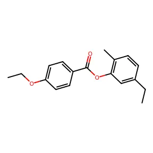 5-Ethyl-2-methylphenyl 4-ethoxybenzoate structure