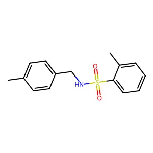2-methyl-N-(4-methylbenzyl)benzenesulfonamide structure