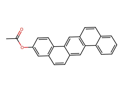 3-Acetoxydibenz[a,h]anthracene structure