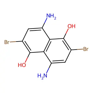 1,5-Naphthalenediol, 4,8-diamino-2,6-dibromo- structure