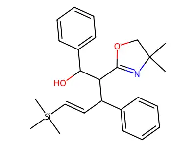 2-(4,4-Dimethyl-4,5-dihydro-1,3-oxazol-2-yl)-1,3-diphenyl-5-(trimethylsilyl)pent-4-en-1-ol structure