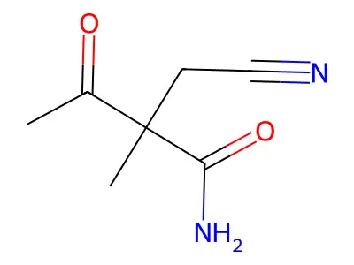 2-(Cyanomethyl)-2-methyl-3-oxobutanamide structure